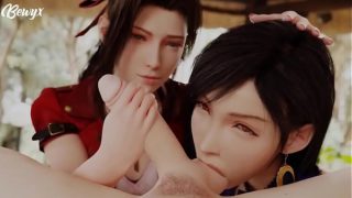 Tifa Lockhart And Aeris Gainsborough Blowjob FF7