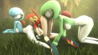 Pokemon mai dawn and gardevoir