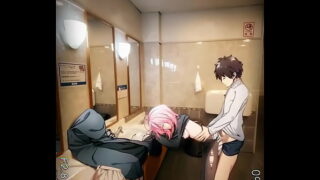 FGO Lewding the Mash: Public Bathroom