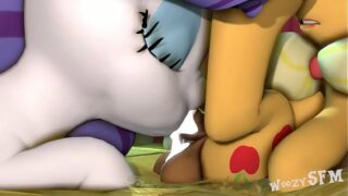 [SFM] Rarity Sucking Cock AppleJack