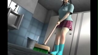 Cleaning Lady 3D Sex