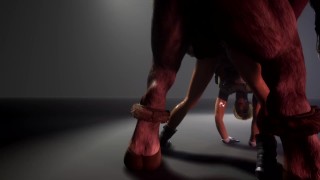 Monster Cocks Fucking a Tight ass 3D