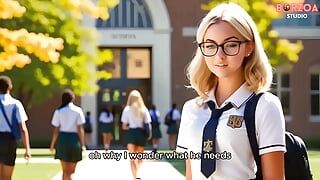 Dominant Teacher Approved Teen Sexy Blonde College Fee, but He Wants Something Back (zara – Part 1) – 3Dhentai