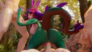 League of Legends – Neeko Threesome All Holes Filled (Animation with Sound)