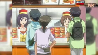 Gerente de restaurante de comida rapida se folla a sus sexys trabajadoras | Inko 03 HENTAI SIN CENSURA