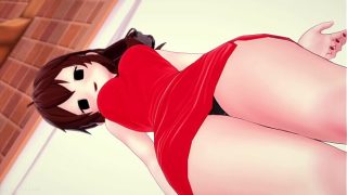 La linda Girlfriend (FnF)quiere divertirse en su cuarto follando toda la noche (hentai)