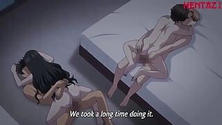 Two guys fucking two married sluts – HENTAI