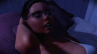 Futa3dX – Nerdy Futa Brunette Cuddles And Fucks Her GF Hard