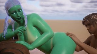 Alien Woman Gets Bred By Human – 3D Animation